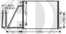 Diederichs DCC1290 - Condenser, air conditioning autospares.lv