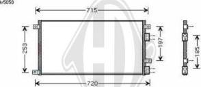 Diederichs DCC1237 - Condenser, air conditioning autospares.lv