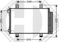 Diederichs DCC1792 - Condenser, air conditioning autospares.lv