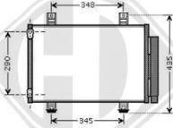 Diederichs DCC1787 - Condenser, air conditioning autospares.lv