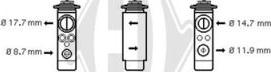 Diederichs DCE1000 - Expansion Valve, air conditioning autospares.lv