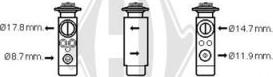 Diederichs DCE1093 - Expansion Valve, air conditioning autospares.lv