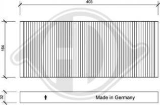 Diederichs DCI0095 - Filter, interior air autospares.lv