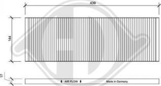 Diederichs DCI0045 - Filter, interior air autospares.lv