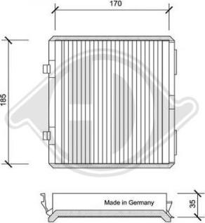 Diederichs DCI0051 - Filter, interior air autospares.lv