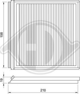 Diederichs DCI0018 - Filter, interior air autospares.lv