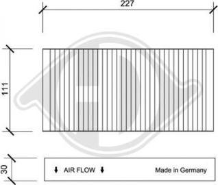 Diederichs DCI0088S - Filter, interior air autospares.lv