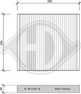 Diederichs DCI0033 - Filter, interior air autospares.lv