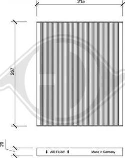 Diederichs DCI0149 - Filter, interior air autospares.lv