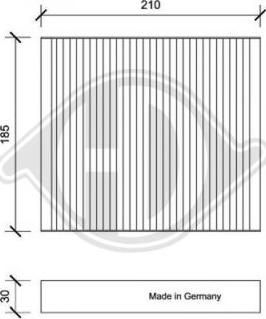 Diederichs DCI0146 - Filter, interior air autospares.lv