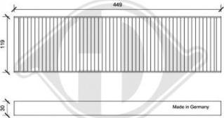 Diederichs DCI0165 - Filter, interior air autospares.lv