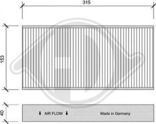 Diederichs DCI0112 - Filter, interior air autospares.lv