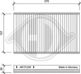 Diederichs DCI0188 - Filter, interior air autospares.lv