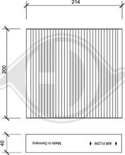 Diederichs DCI0137 - Filter, interior air autospares.lv