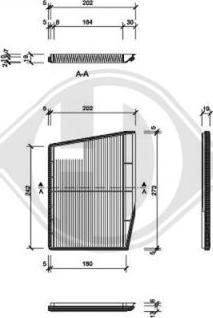 Diederichs DCI0809 - Filter, interior air autospares.lv