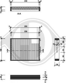 Diederichs DCI0807 - Filter, interior air autospares.lv