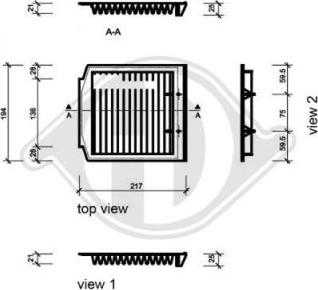 Diederichs DCI0828 - Filter, interior air autospares.lv