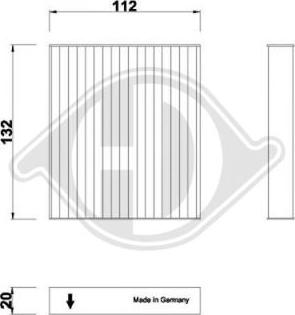 Diederichs DCI0277 - Filter, interior air autospares.lv