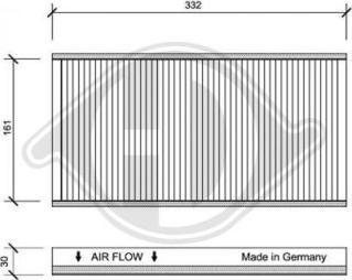 Diederichs DCI1068 - Filter, interior air autospares.lv