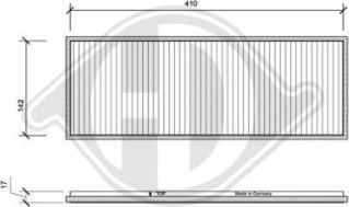 Diederichs DCI1001 - Filter, interior air autospares.lv