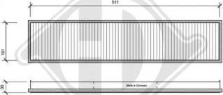 Diederichs DCI1007 - Filter, interior air autospares.lv