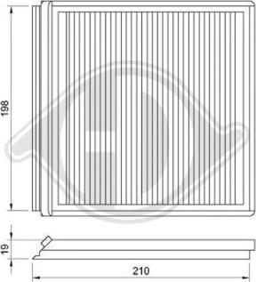 Diederichs DCI1018 - Filter, interior air autospares.lv