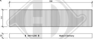 Diederichs DCI1020 - Filter, interior air autospares.lv