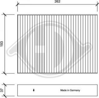 Diederichs DCI1193 - Filter, interior air autospares.lv