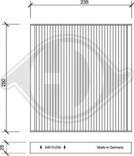 Diederichs DCI1148 - Filter, interior air autospares.lv