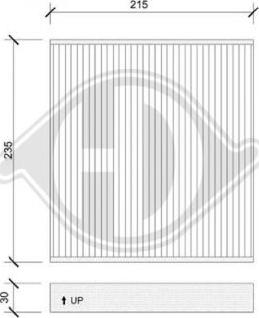 Diederichs DCI1139 - Filter, interior air autospares.lv