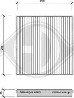 Diederichs DCI1121 - Filter, interior air autospares.lv