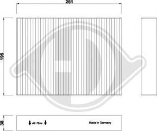 Diederichs DCI1267 - Filter, interior air autospares.lv