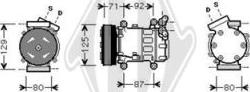 Diederichs DCK1496 - Compressor, air conditioning autospares.lv