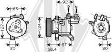 Diederichs DCK1449 - Compressor, air conditioning autospares.lv