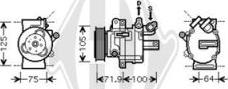 Diederichs DCK1448 - Compressor, air conditioning autospares.lv