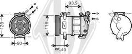 Diederichs DCK1447 - Compressor, air conditioning autospares.lv