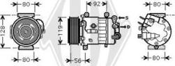 Diederichs DCK1450 - Compressor, air conditioning autospares.lv