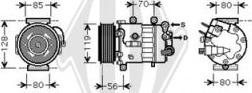 Diederichs DCK1452 - Compressor, air conditioning autospares.lv