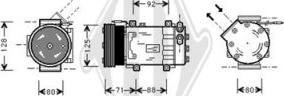 Diederichs DCK1469 - Compressor, air conditioning autospares.lv