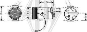 Diederichs DCK1400 - Compressor, air conditioning autospares.lv