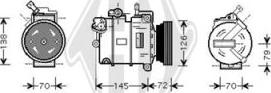 Diederichs DCK1401 - Compressor, air conditioning autospares.lv