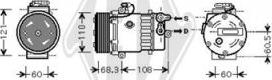 Diederichs DCK1419 - Compressor, air conditioning autospares.lv