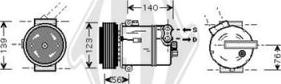 Diederichs DCK1418 - Compressor, air conditioning autospares.lv