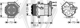 Diederichs DCK1412 - Compressor, air conditioning autospares.lv