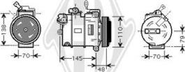 Diederichs DCK1417 - Compressor, air conditioning autospares.lv