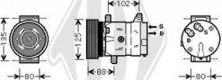 Diederichs DCK1484 - Compressor, air conditioning autospares.lv