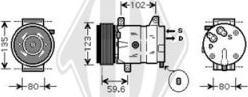 Diederichs DCK1483 - Compressor, air conditioning autospares.lv