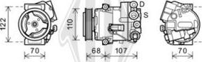 Diederichs DCK1434 - Compressor, air conditioning autospares.lv