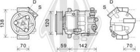Diederichs DCK1431 - Compressor, air conditioning autospares.lv