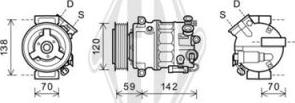 Diederichs DCK1432 - Compressor, air conditioning autospares.lv